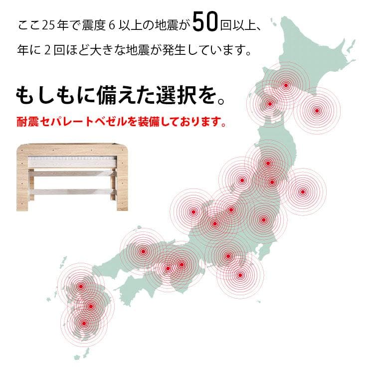 【九州～関東まで送料無料*】ロフトベッドhoney WHxVG　アウトレット06