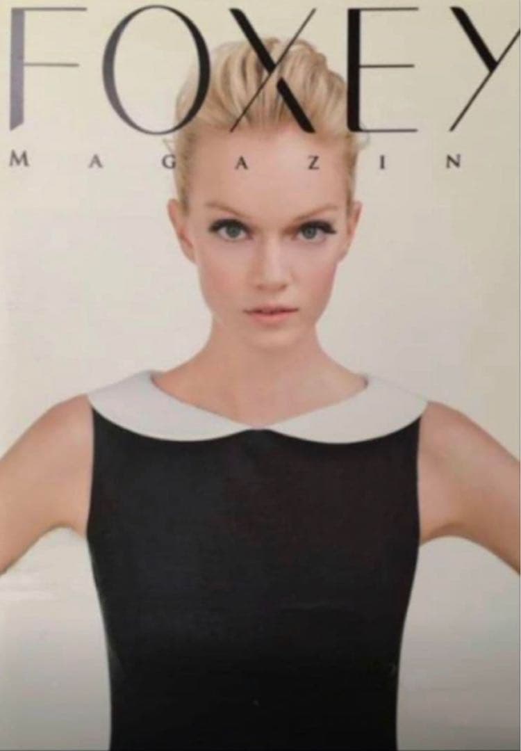 名品王道　FOXEY フォクシー　ミラネーゼ　丸襟ワンピース　40