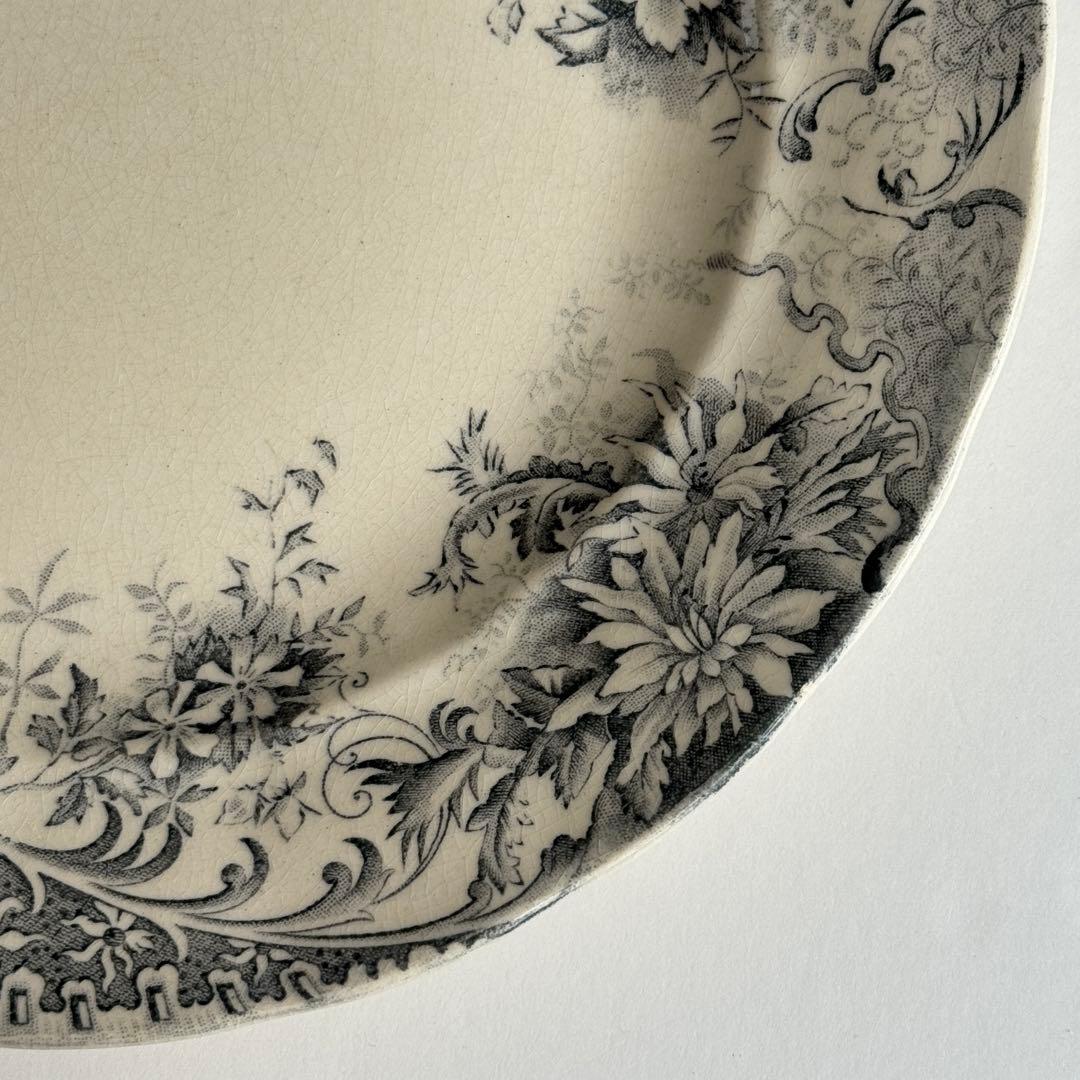 フランスアンティーク　ショワジールロウ　ETRETAT ディナープレート　2枚