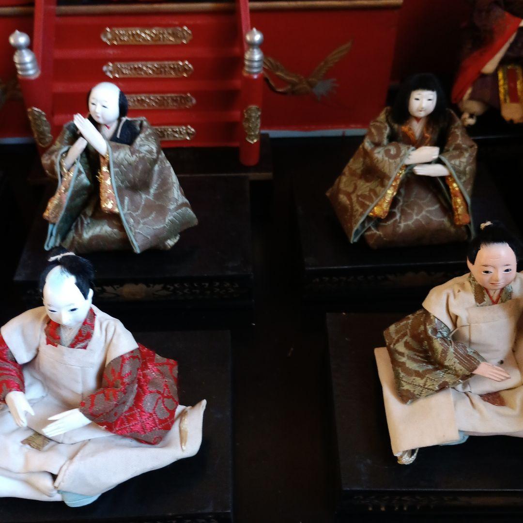 お値下げ♥雛人形 御殿飾り　伝統的な雛人形セット 昭和30年レトロ♥