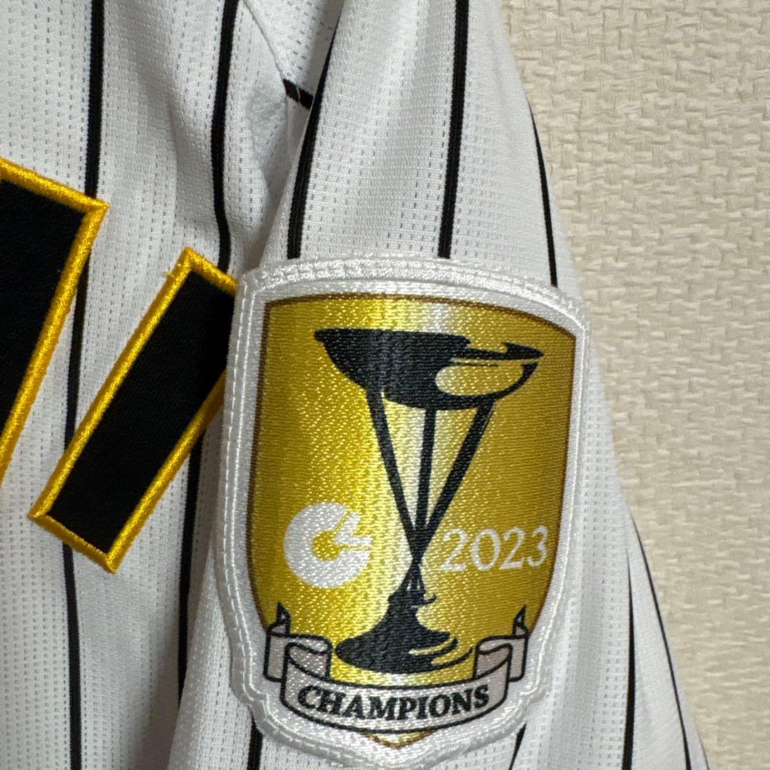阪神タイガース　木浪聖也　チャンピオンパッチ付き　ユニフォーム