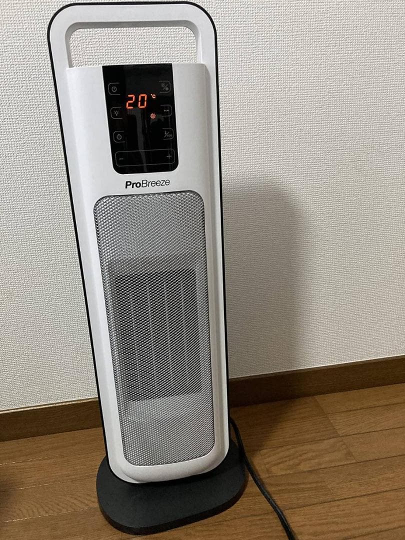 自動首振り機能付きセラミックファンヒーター 2秒速暖