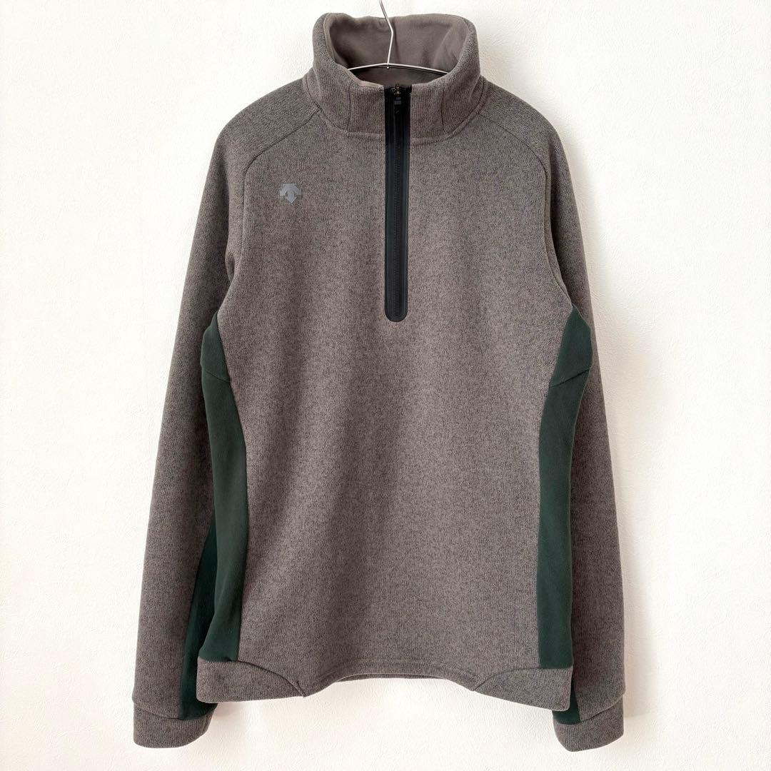 美品 DESCENTE GOLF ハーフジップニット×フリースプルオーバー