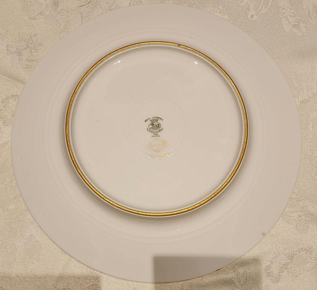 ロイヤル ババリア B① フッチェンロイター ゼルプ 金彩 ディナープレート花籠