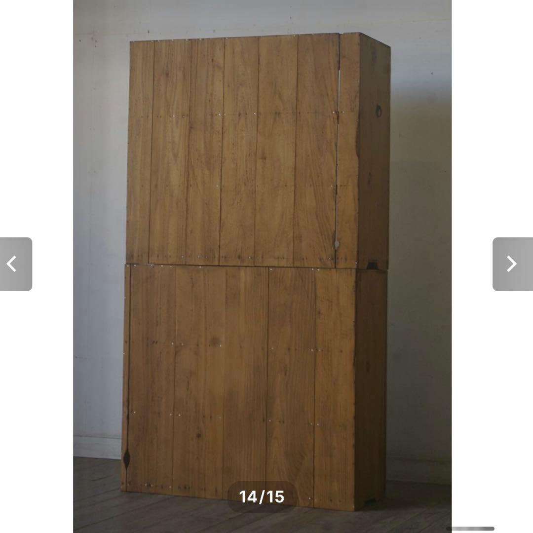 古家具 / アンティークガラス戸棚 / 無垢材①