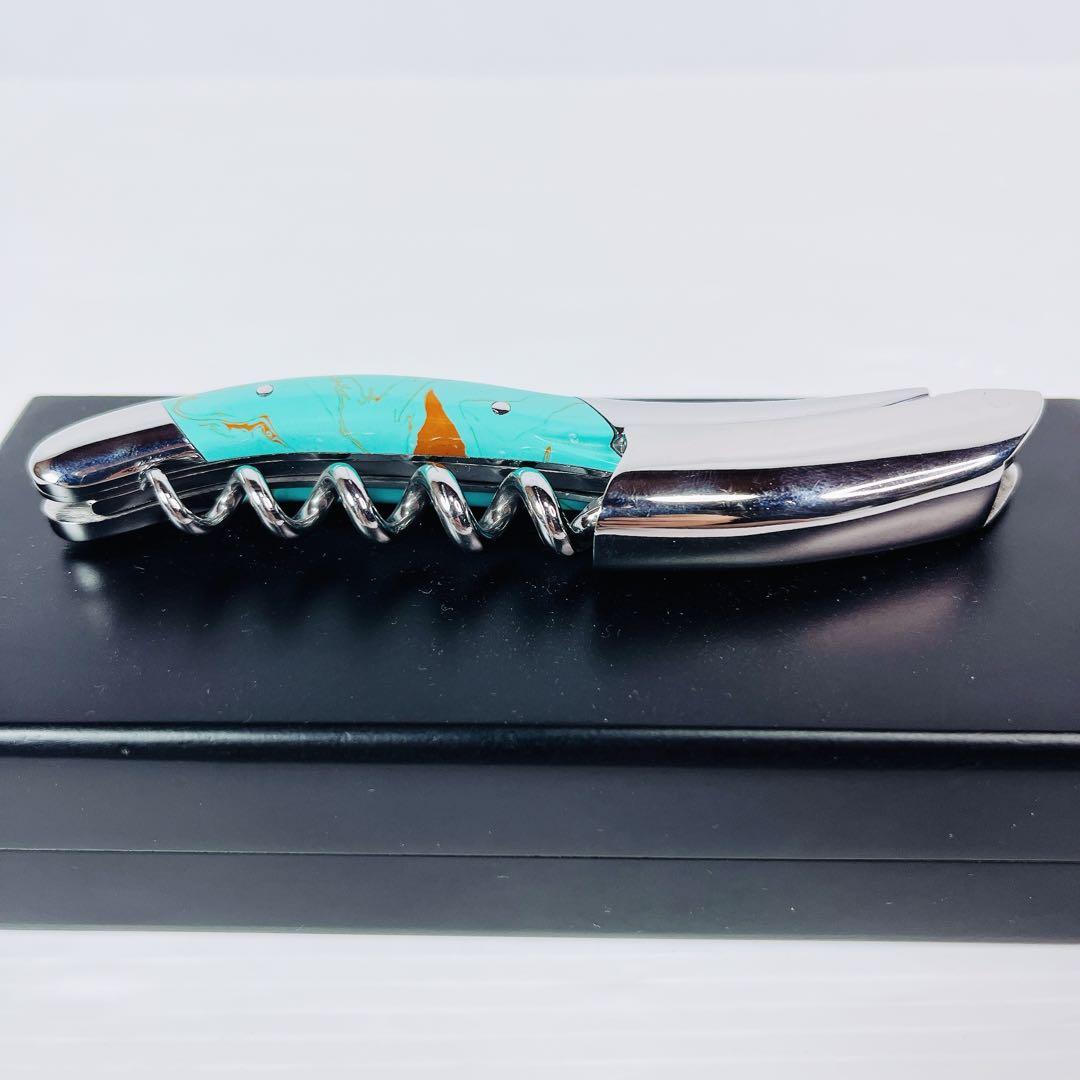 美品 LAGUIOLE ラギオール　アン　オブラック　ターコイズ　ソムリエナイフ