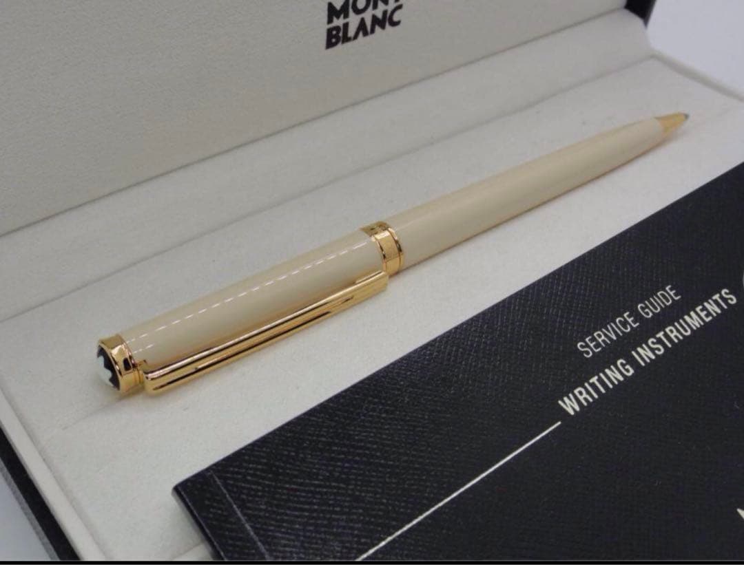 モンブラン　ボールペン★未使用の稀少な白軸ホワイト・オブリュージュNo15270