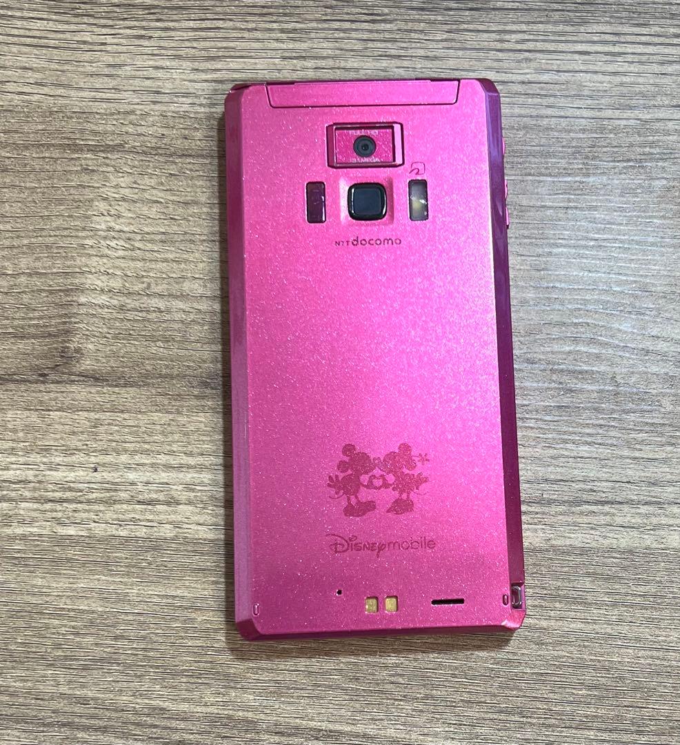 Disney mobile スマートフォン ピンク