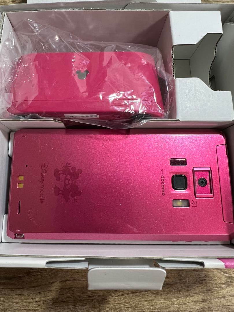 Disney mobile スマートフォン ピンク