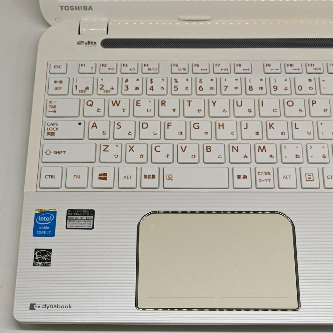 【東芝】T553 高速i7 SSD512GB 16GB ホワイト ノートPC