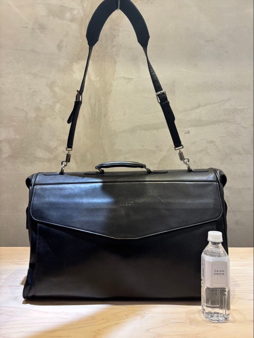 seeger カシミヤレザー　ガーメントバッグ(スーツバッグ)