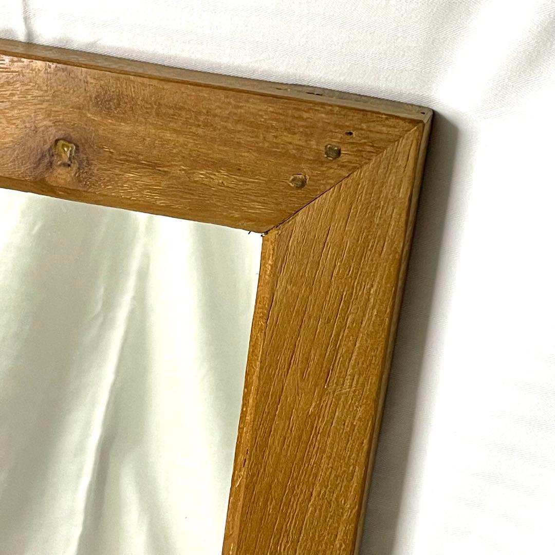 鏡 ミラー 額装 木製 壁掛け アンティーク ビンテージ