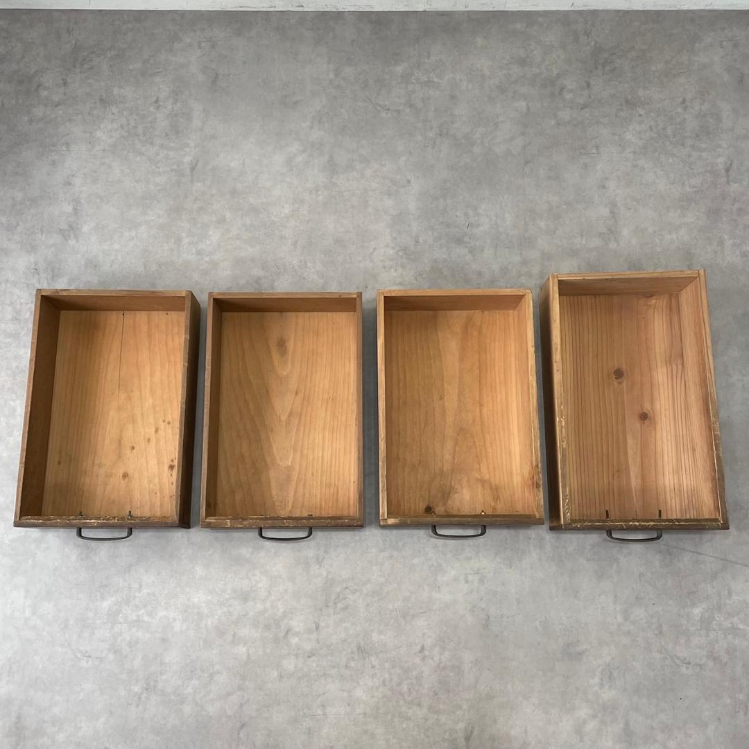 ヴィンテージ チェッカーガラス 食器棚 水屋箪笥 飾り棚 収納棚 和家具