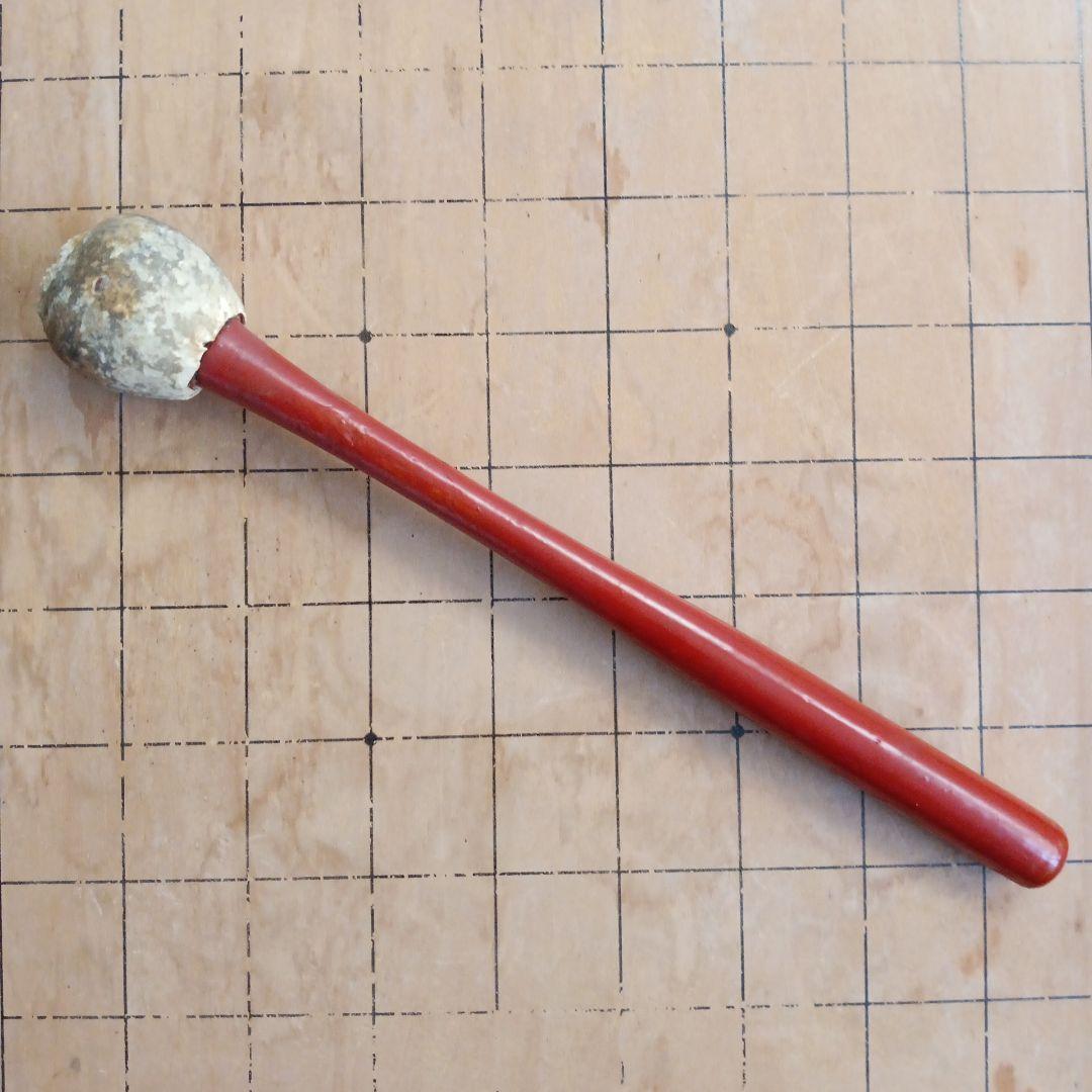 真鍮台座付き 木魚 撥付き 仏具