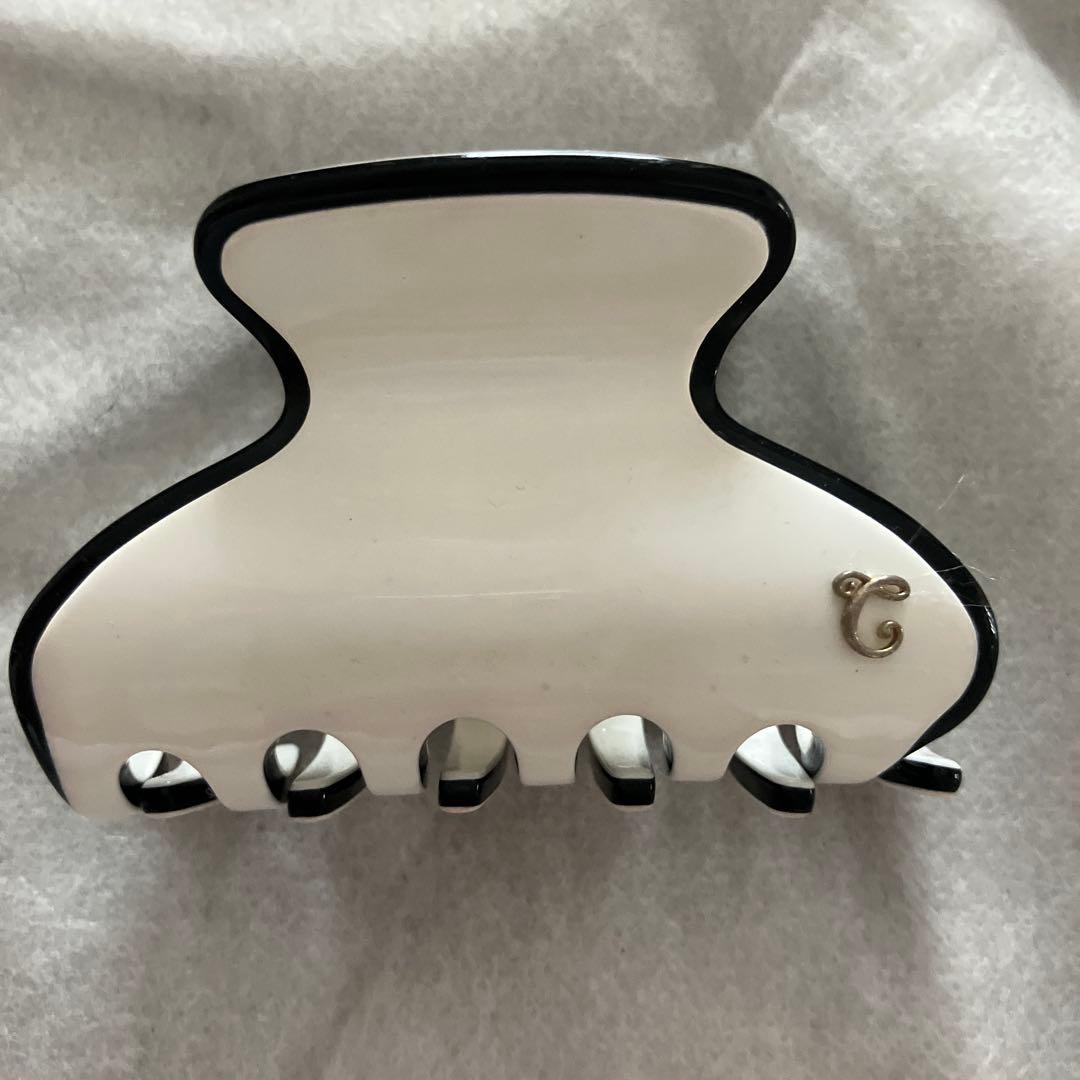 [chaco]コンプレックスビズ　バンスクリップ　バイカラー　ホワイト