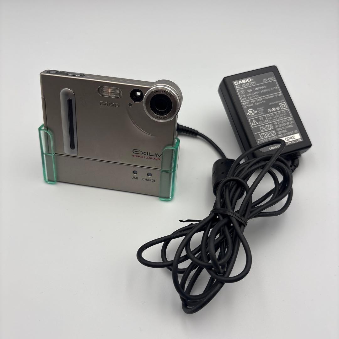 稼働品 カシオ EXILIM EX-S2 薄型　シルバー　コンデジ　カシオ