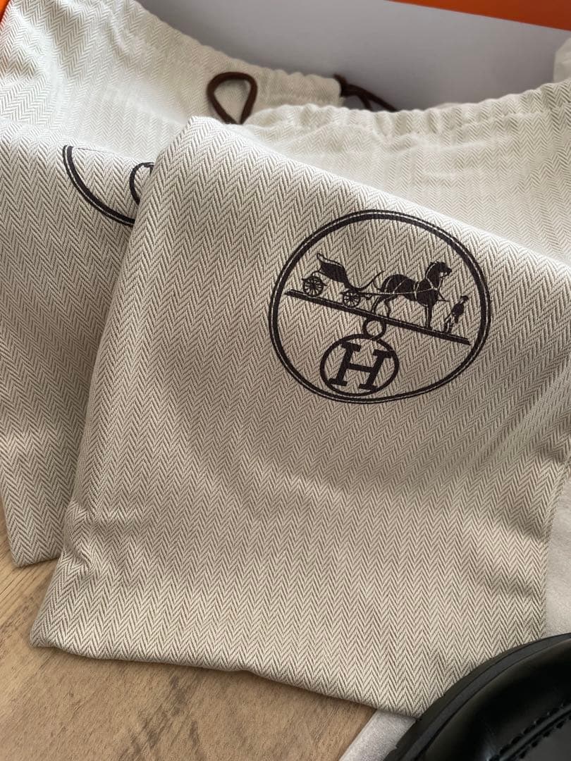 me　美品エルメス　ローファー フォーブル　36.5センチ　モカシン　厚底