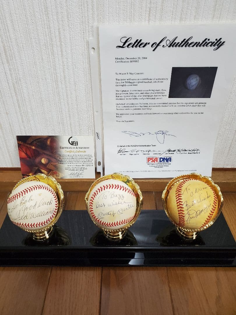 【超希少】★ミッキー・マントル直筆サインボール(ヤンキース)★