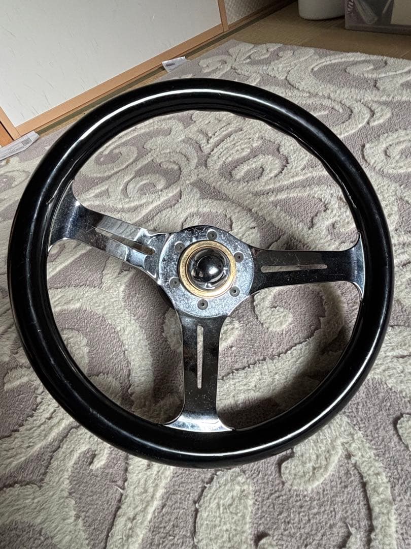 古いジムニーに付いていた3本スポーク ステアリングホイール 本体