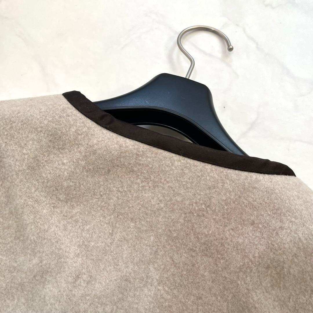 極美品☆Rene ルネ　ケープコート　ポンチョ風　刺繍ボタン　36