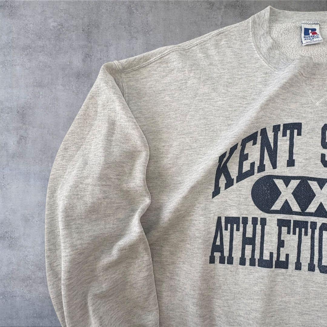 【あごすけ】90sUSARussellスウェットXLケント州立大学カレッジ
