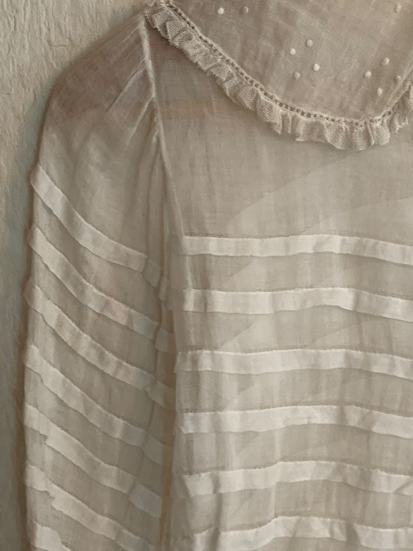 19世紀 france antique フランスアンティーク ブラウス レース