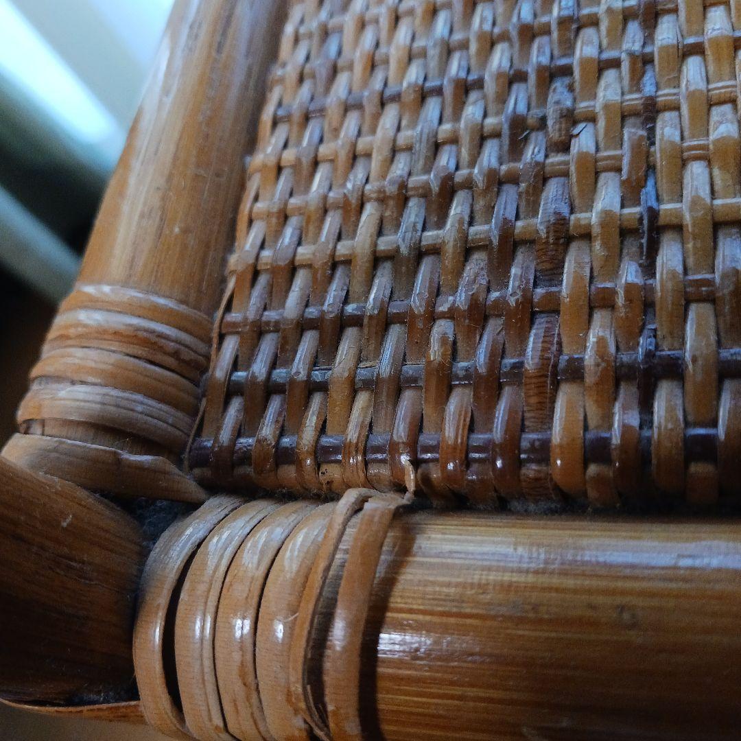 *籐製　飾り棚&引出し2段型