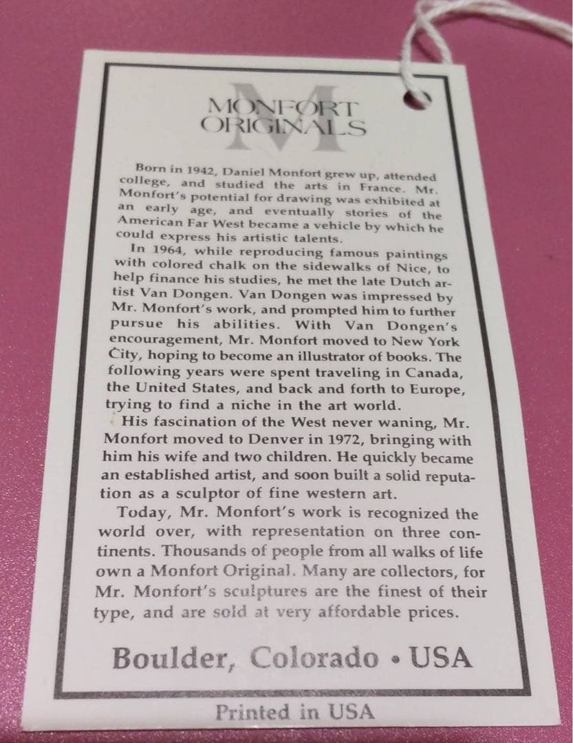 「BOUNTY HUNTER」 アメリカ西部開拓時代 ダニエルモンフォート