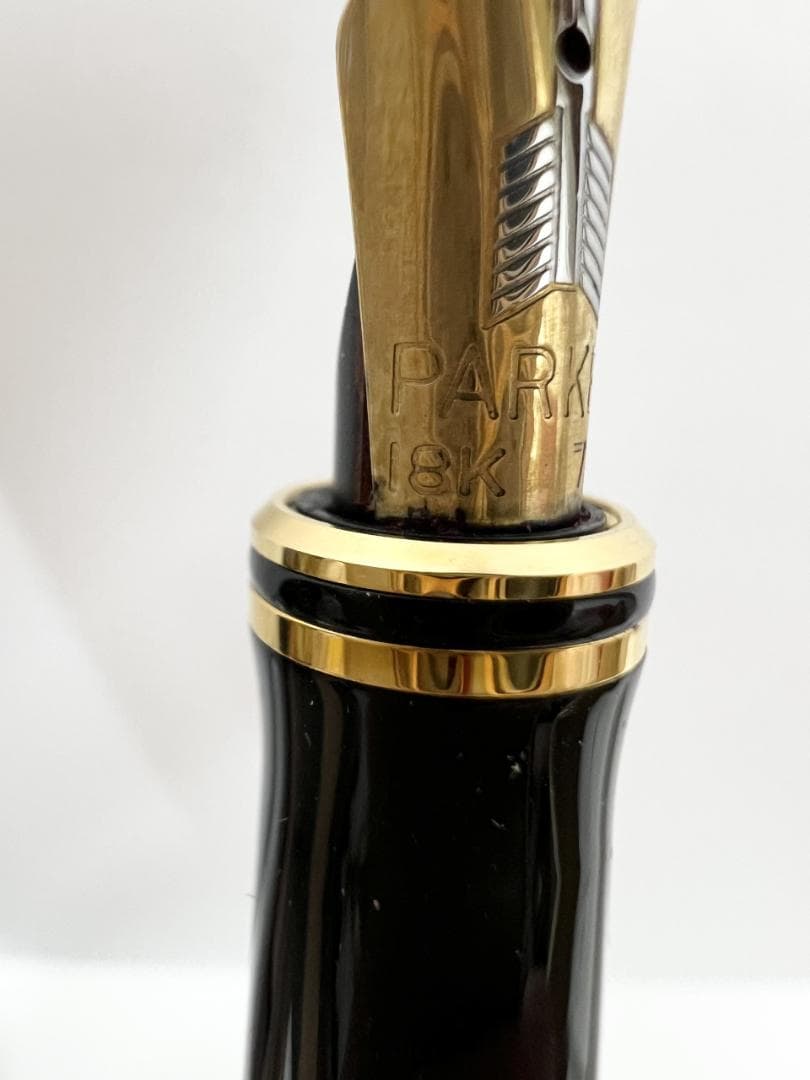 PARKER パーカー デュオフォールドインターナショナル 万年筆オレンジ18k