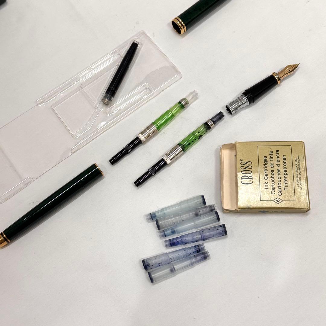 CROSS ペン先 14K 刻印 グリーンカラー クロス 万年筆 タウンゼント