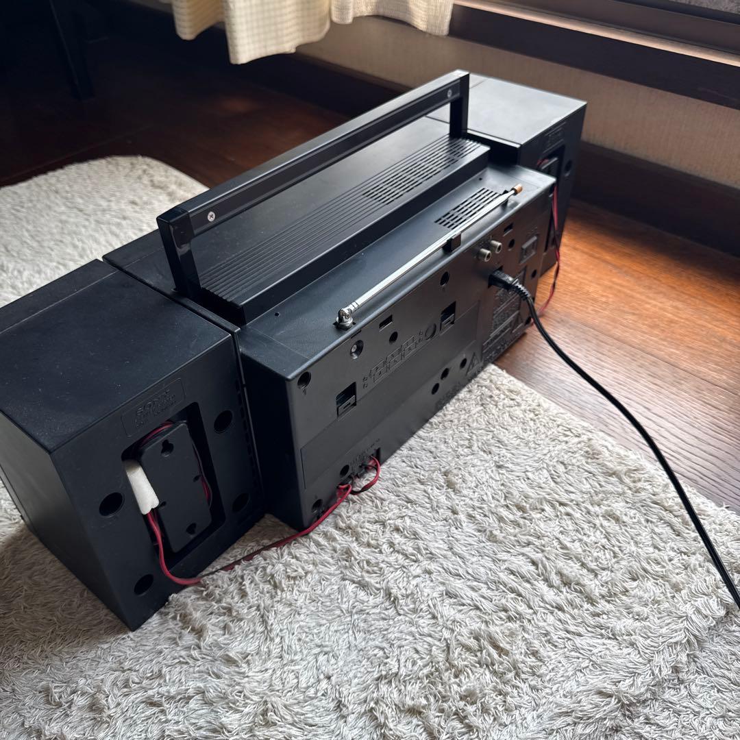 SONY ラジカセ CFS-W600 2WAY ブラック 昭和レトロ