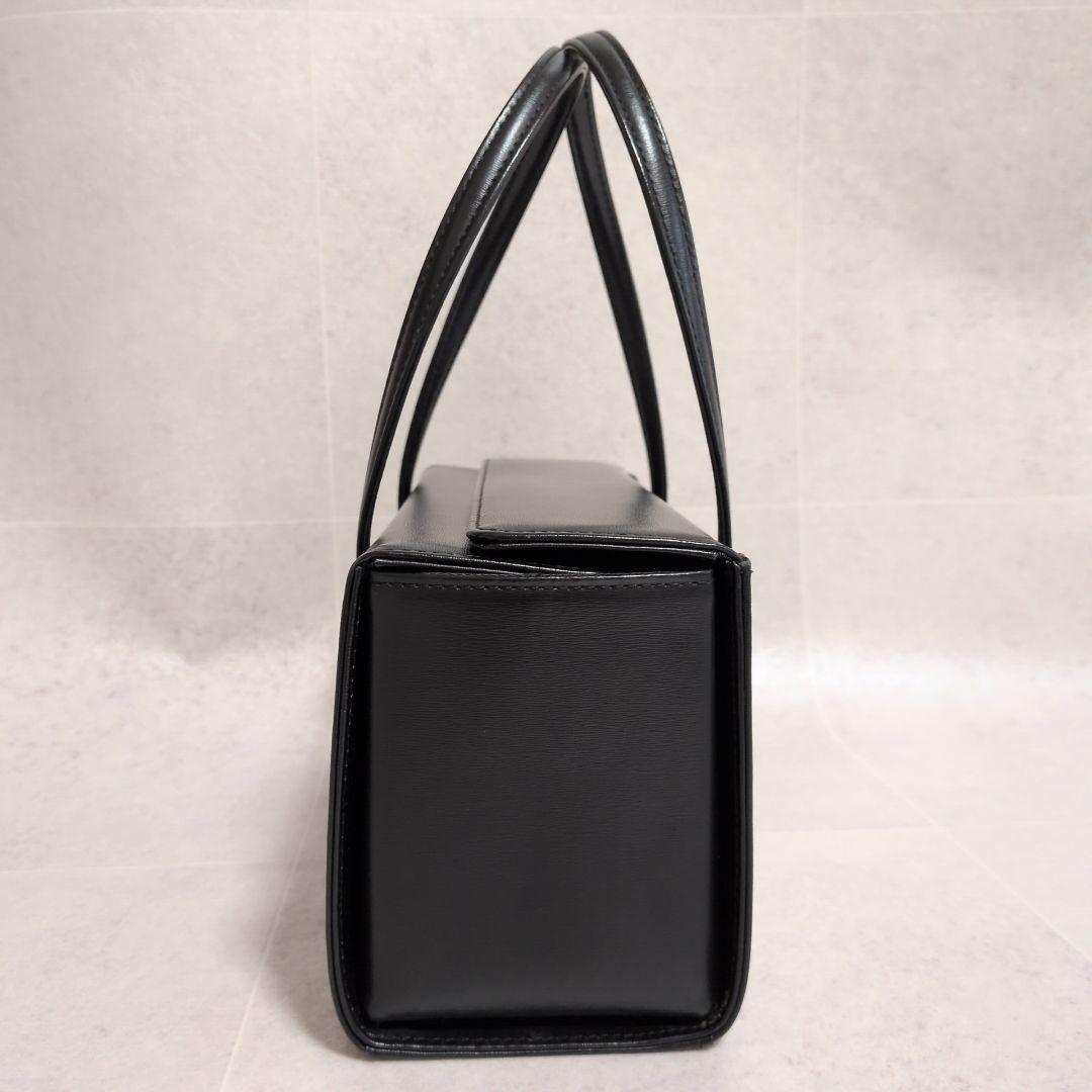 【美品】土屋鞄 レクタカリス レザー フォーマルバッグ 黒 ハンドバッグ