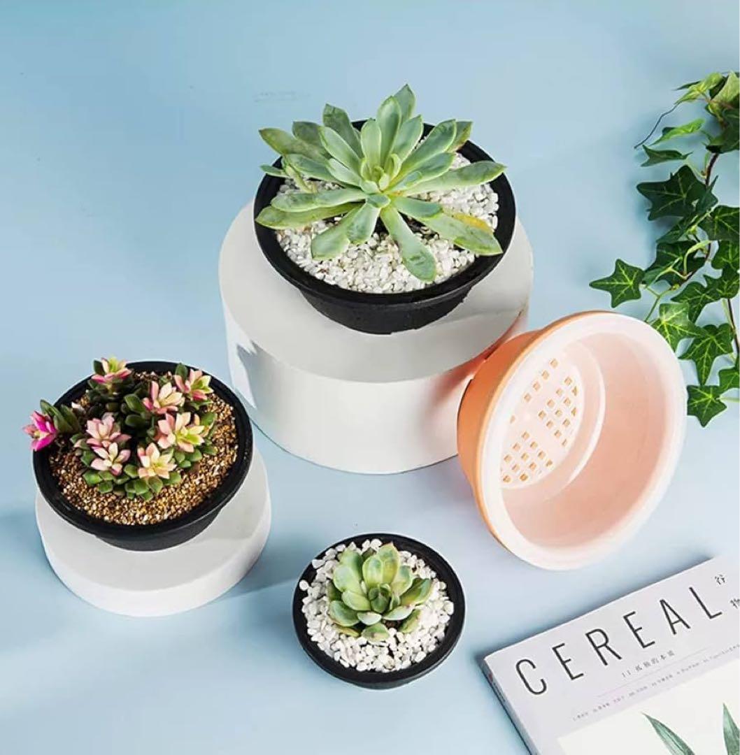☘️植木鉢　大型　プラスチック　プランター鉢　園芸　底穴　ガーデン　9個