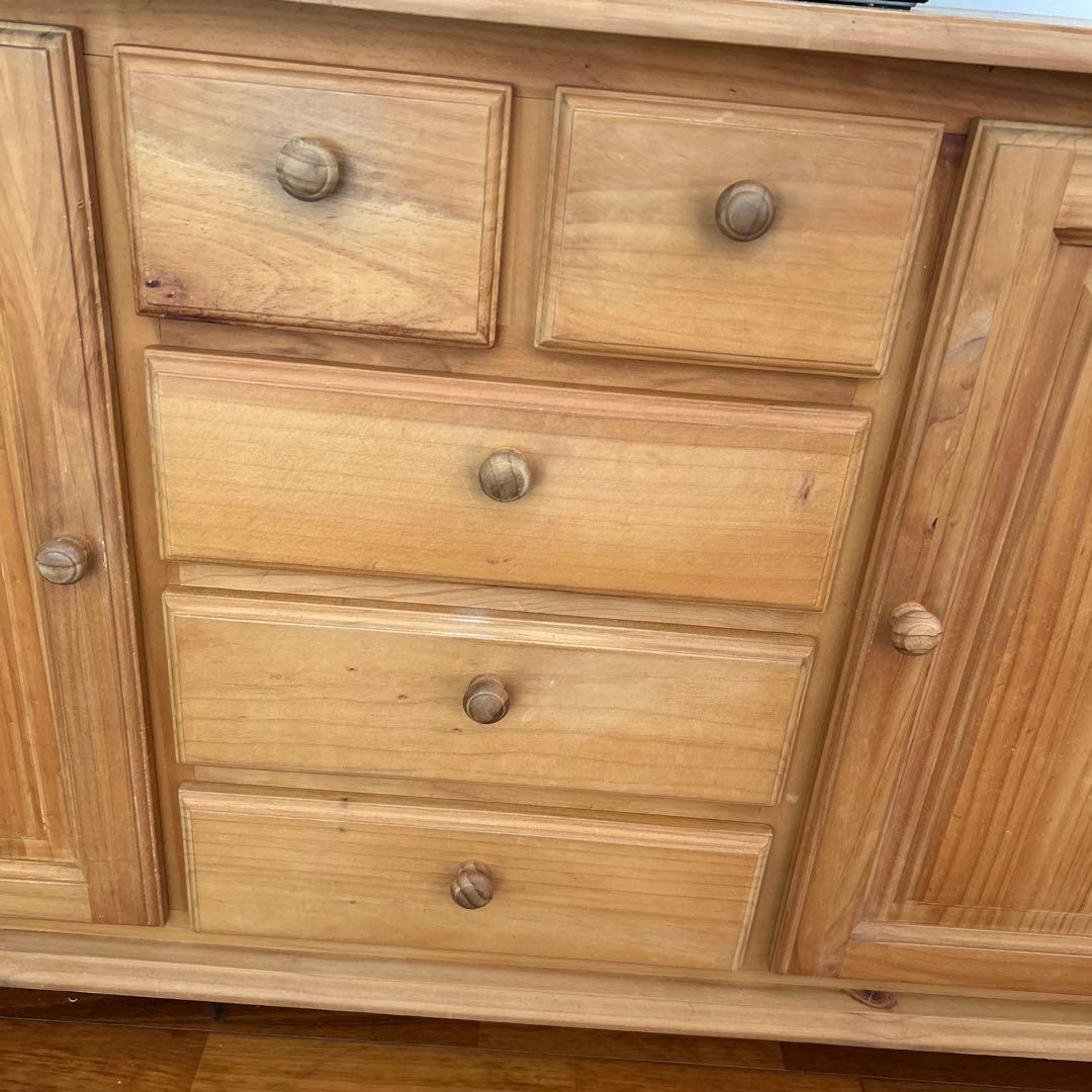 【スネちゃん】カントリー無垢テレビボード、リビング収納、カウンター パイン