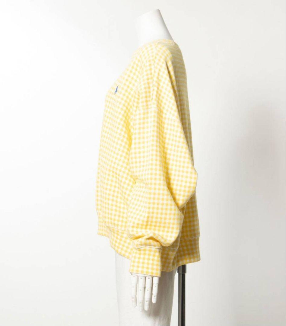 ​【希少品/新品】ポロラルフローレン ギンガムチェック スウェット イエローXS