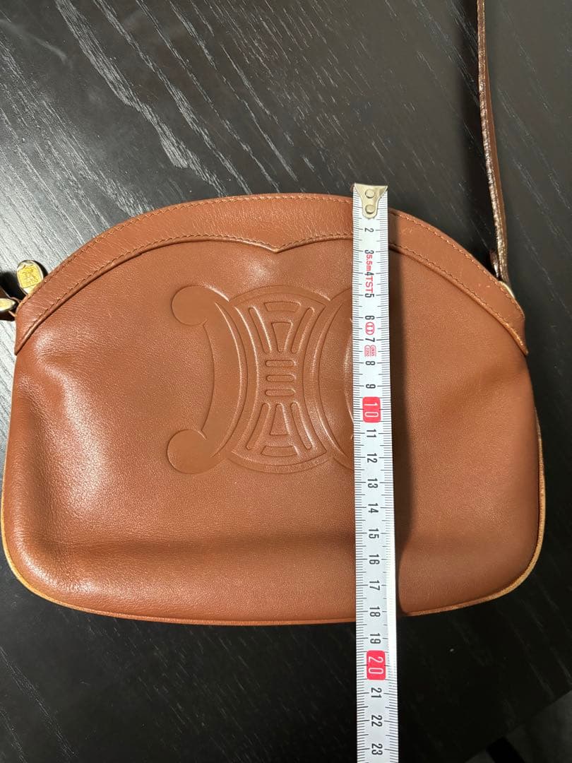 CELINE セリーヌ ショルダーバッグ トリオンフ 型押し ポシェット