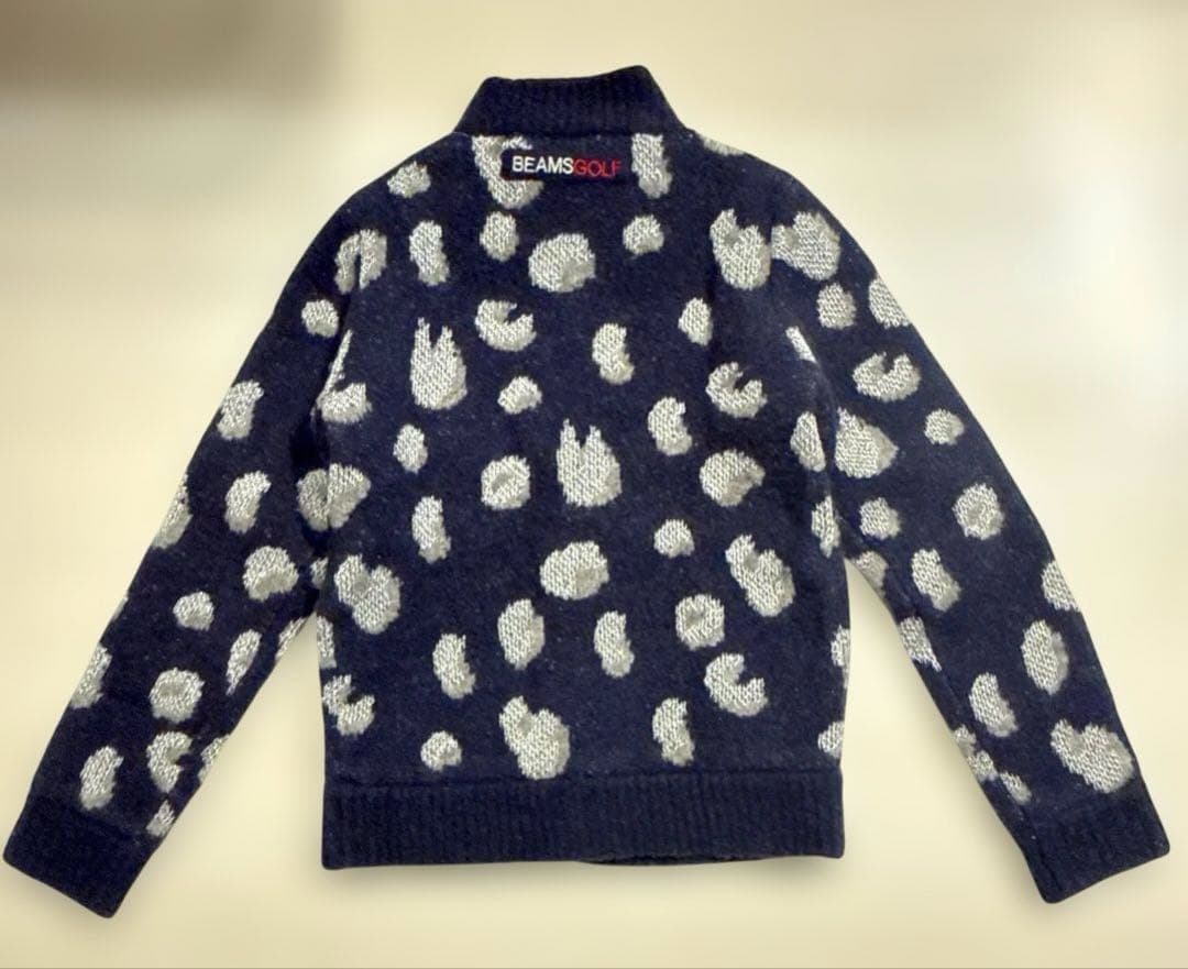 ビームスゴルフ　パープルレーベル　ニットブルゾン　ニットスカート　セット　M