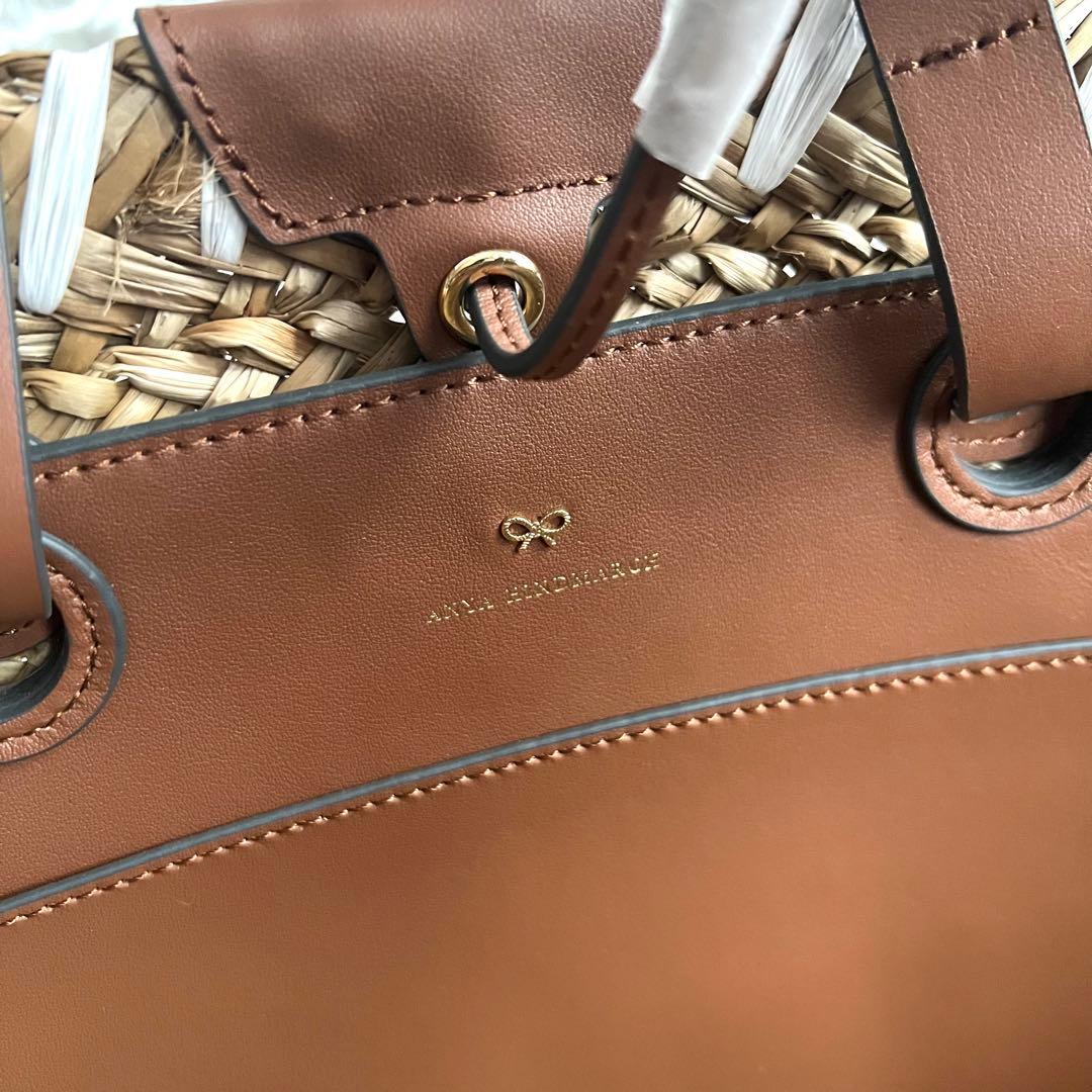 未使用品 アニヤハインドマーチ カゴバッグ アイズ 大容量 ラフィア ラージ