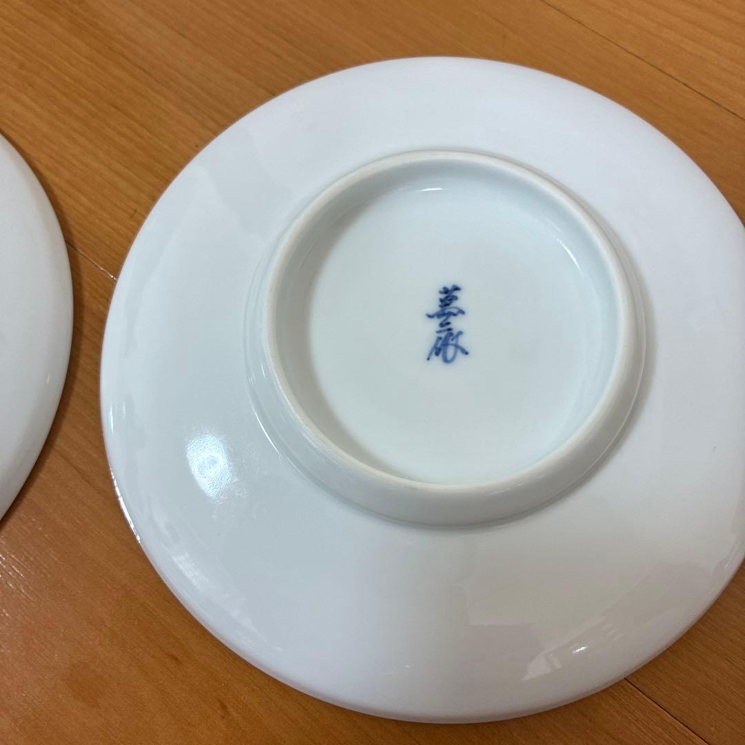 専用！　　【箱なし】人間国宝　井上萬二　白磁　皿　稲穂柄　有田焼　2枚まとめ売り