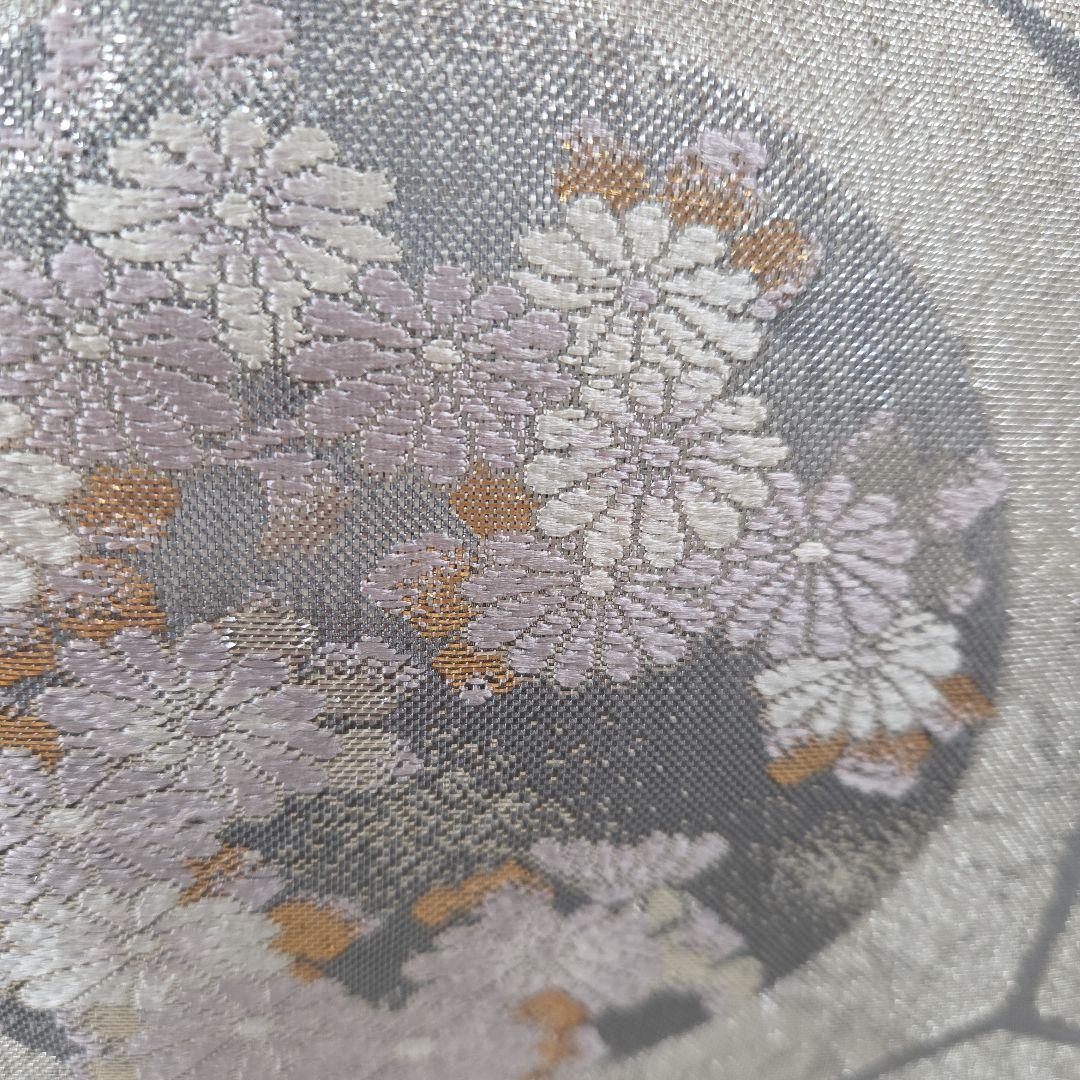 付け下げ訪問着4点フルセット、着物、袋帯、帯締め、帯揚げ