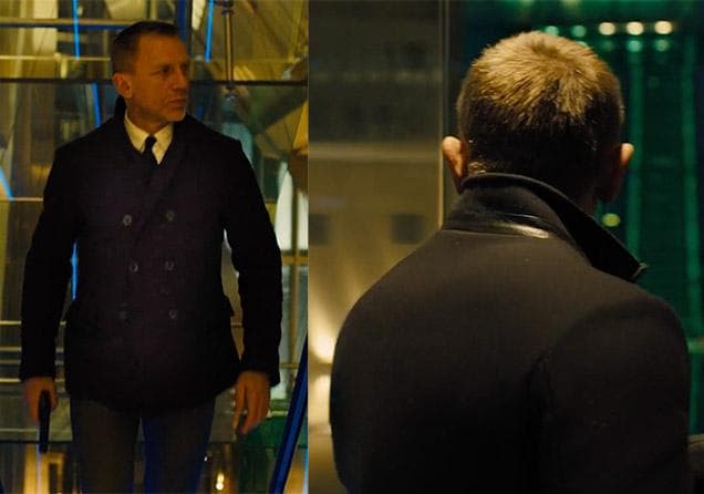 Billy Reid ボンドピーコート S ネイビー 007SKYFALL