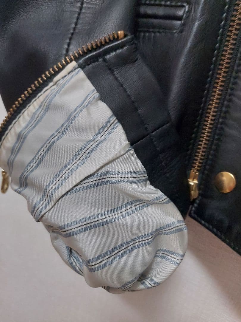 美品!！A PUPIL ラムレザーライダースジャケット