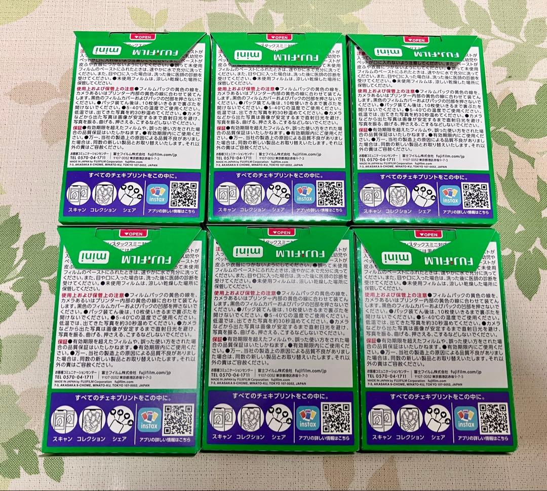 FUJIFILM instax mini チェキフィルム 10枚入 60枚✨