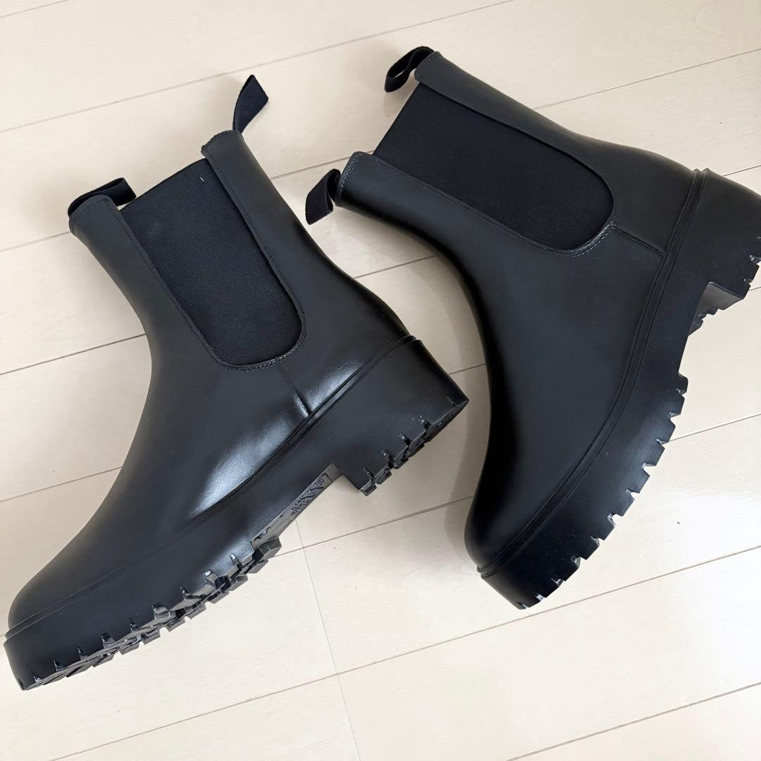 TWW SIDE GORE RAIN BOOTS MID ブラック 39