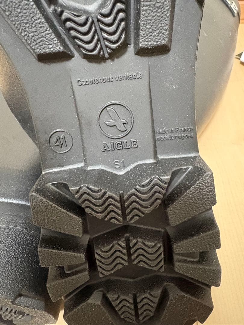 25.5〜26㎝☆新品 AIGLEレインブーツ41 エーグルラバーブーツ 長靴