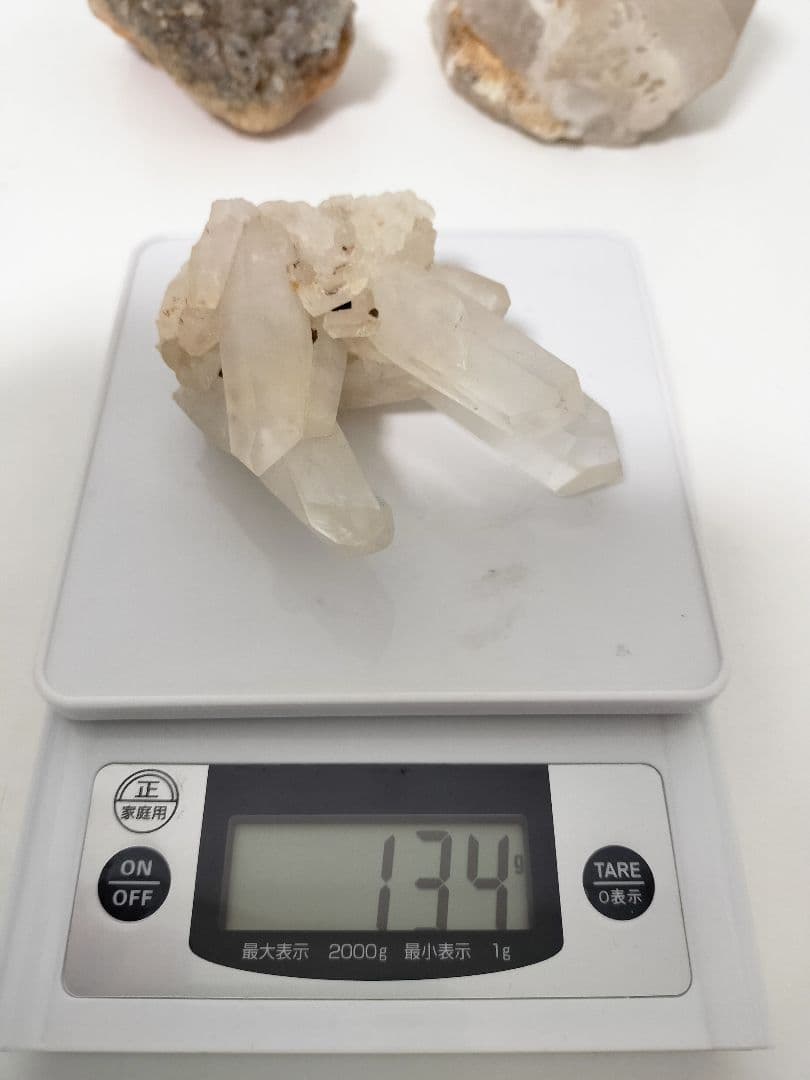 原石セット　3点　水晶　グリーンアメジスト