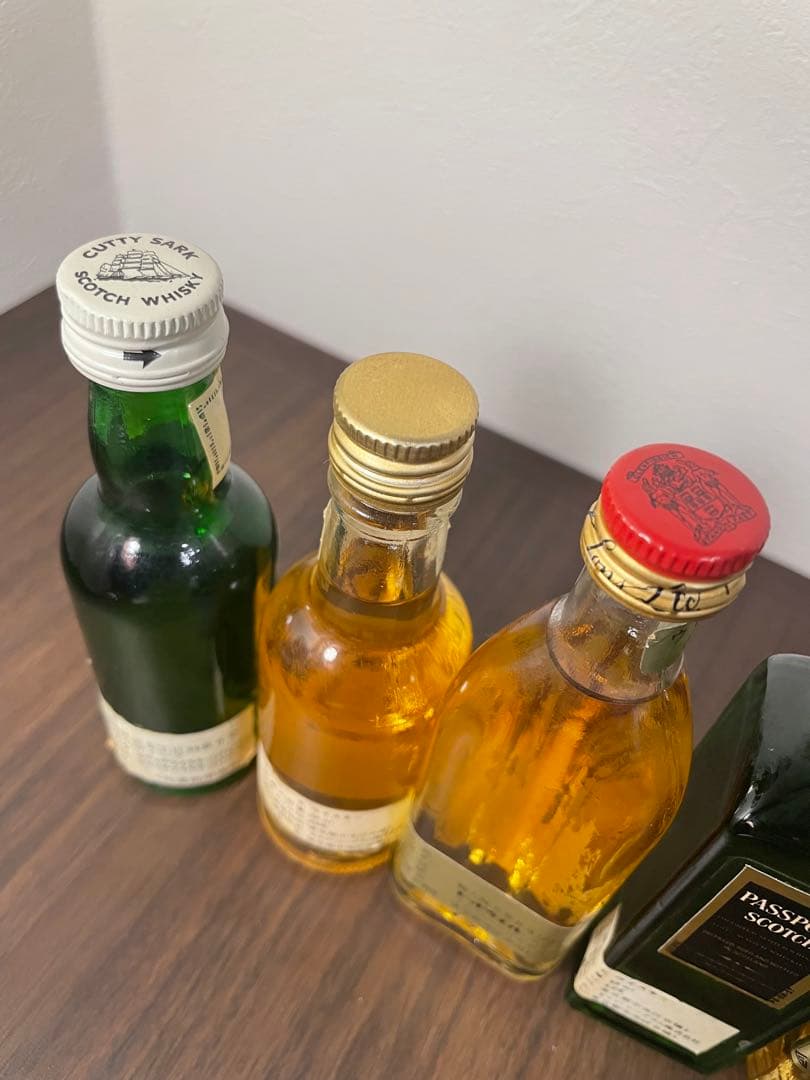 【未開栓】古酒ウイスキーミニボトル7本セットまとめ売り 各種