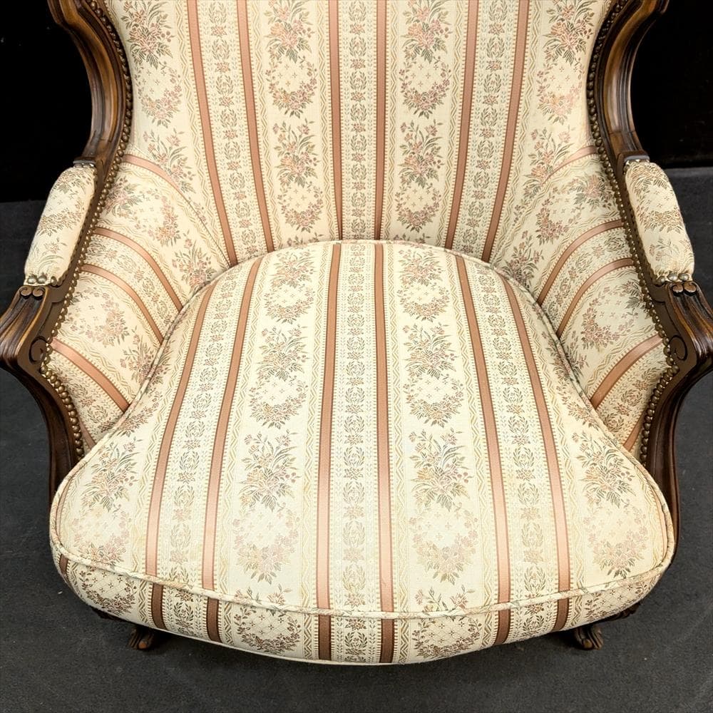 美品　ドマーニ　ルイ15世　シングルソファ　一人掛け　1P　ロココ　カリモク　B