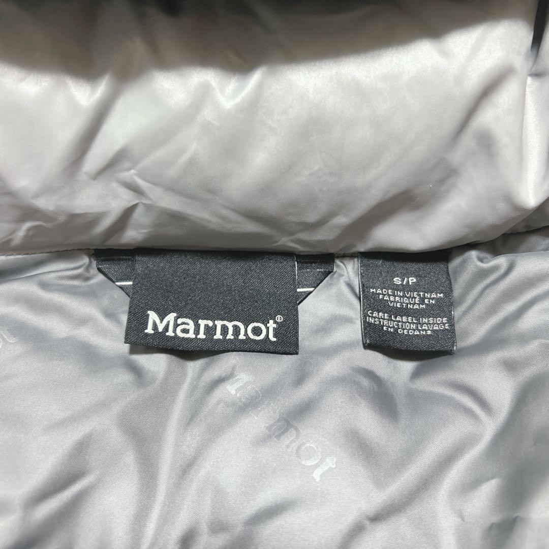 00s y2k marmot 短丈 ダウンジャケット グレー ドロコード付き