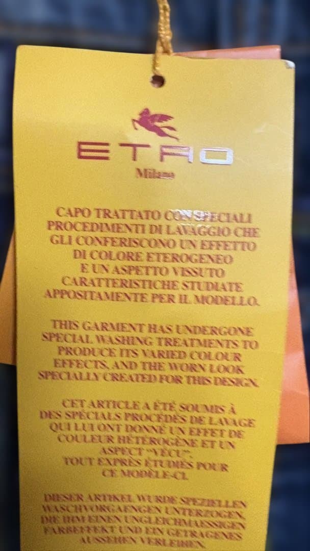 年中夢球様用 ETRO デニムパンツ 特別な色合い ⭐️限定割引中